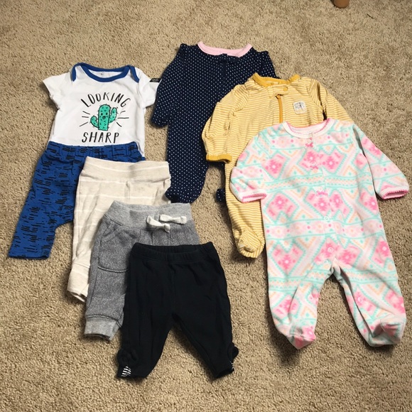 🌻 3/25 🌻 Newborn Bundle Onesie Pants Pajamas - Picture 1 of 9